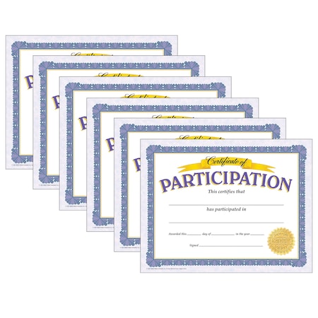 Trend Enterprises Certificate of Participation Classic Certificates, PK180 T11303